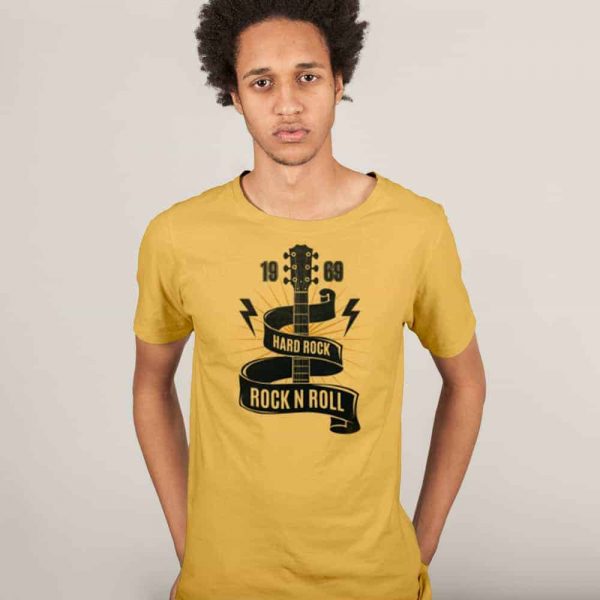 Yellow Printed Tshirt